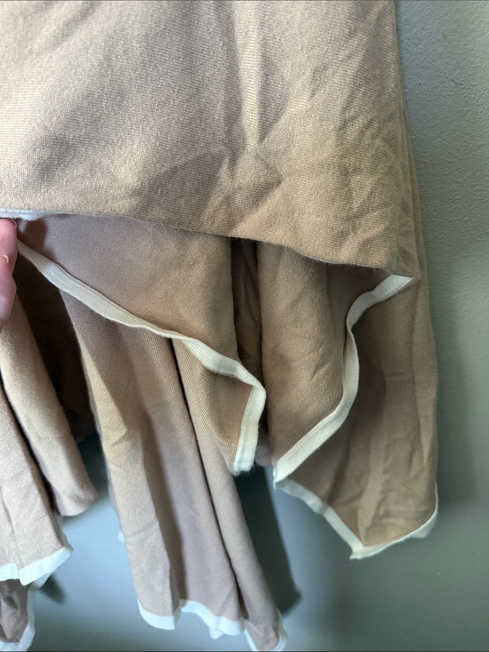 Ann Taylor Women’s Wrap Cardigan Shawl Cream Tan One Size